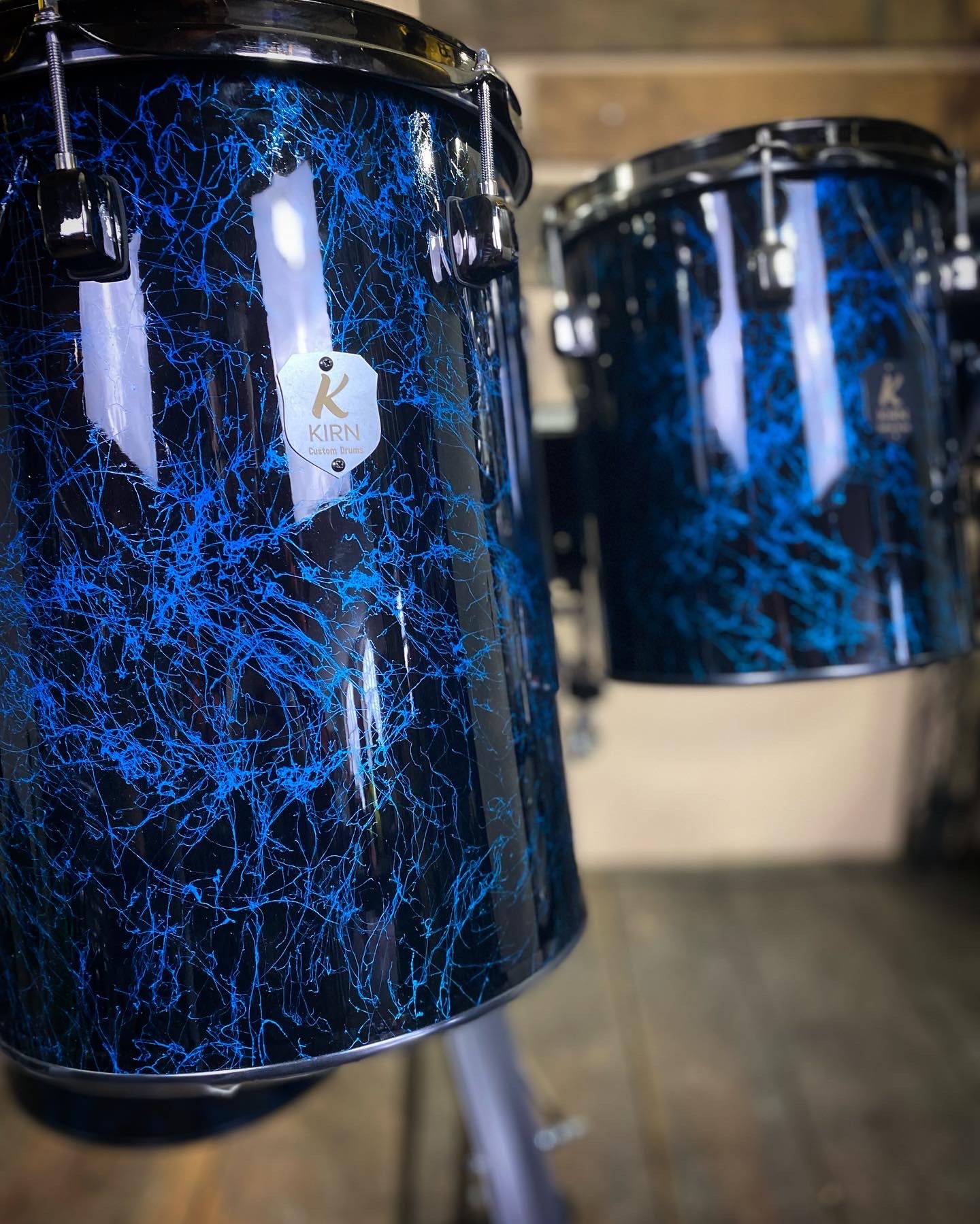 Schlagzeugwagen | Blue Splatter