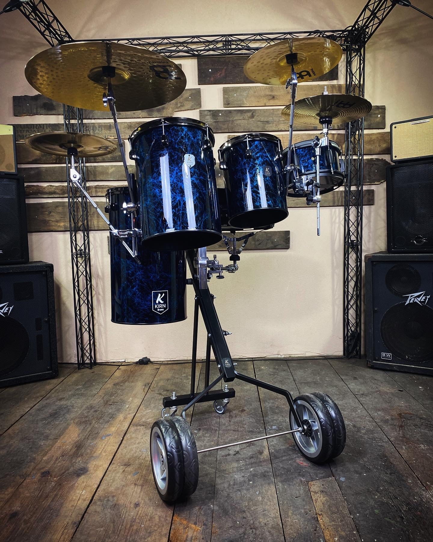 Schlagzeugwagen | Blue Splatter