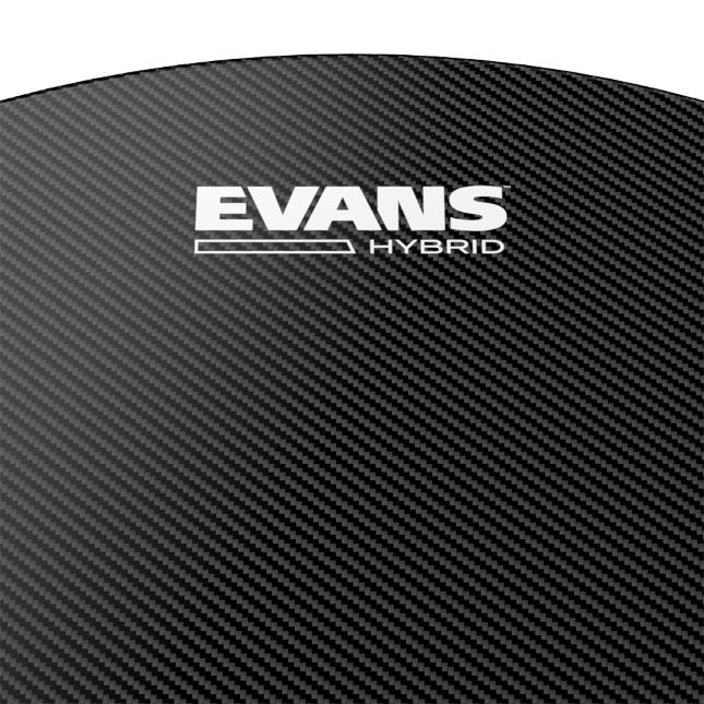 14" Evans Hybrid Black Snare Batter